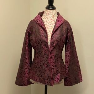 Magenta and Black Blazer